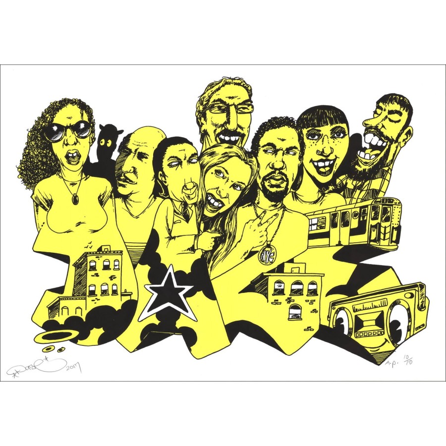 Achat Sérigraphie originale Chris Ellis DAZE - Rush Hour 2017