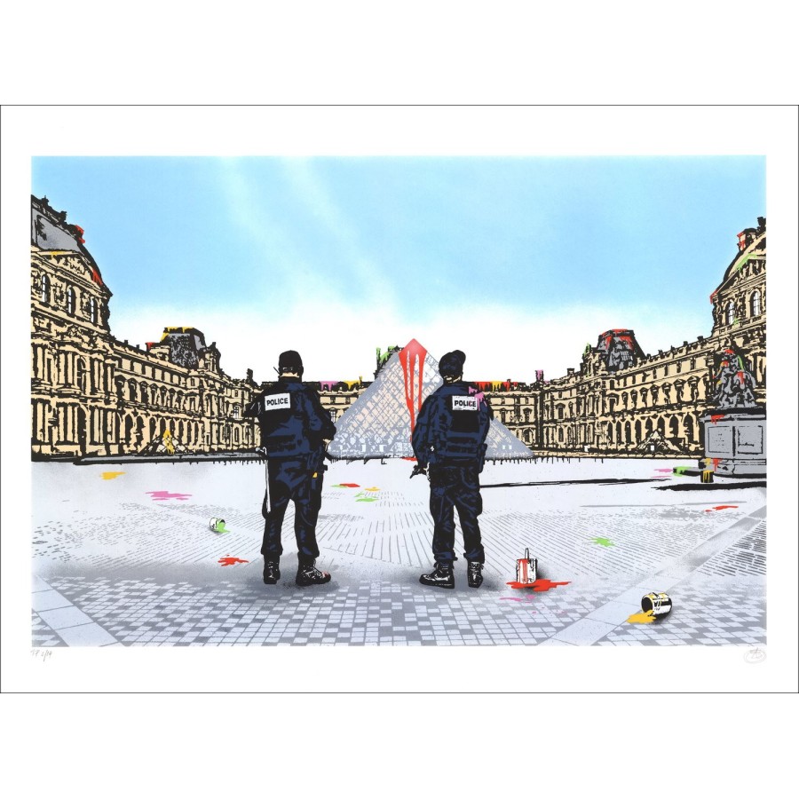 Achat Sérigraphie originale Nick WALKER - Vandal vs Louvre