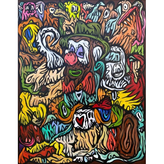 Koop het originele schilderij met acryl VERSCHAERE Fabien - Devil