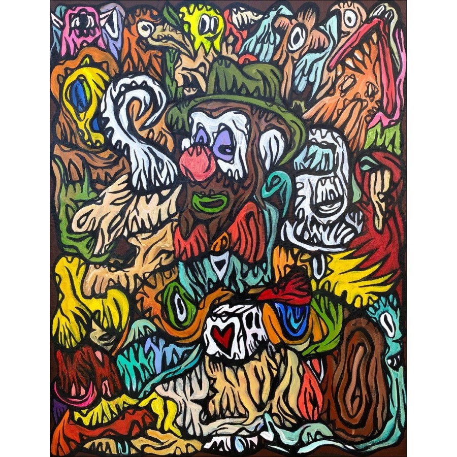 Acquista la pittura originale con acrilico VERSCHAERE Fabien - Diavolo