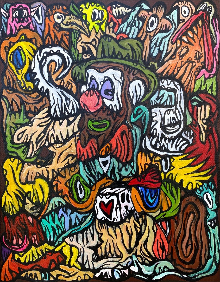 Achat Peinture originale à l'acrylique VERSCHAERE Fabien - Devil