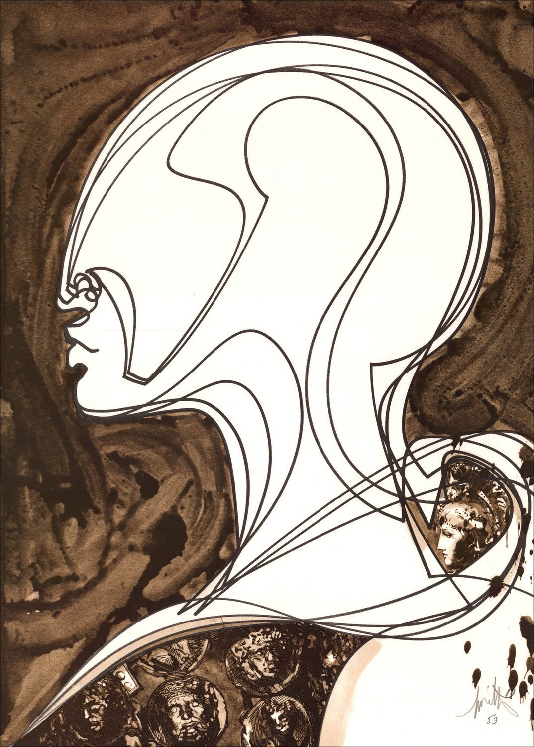 Acquistare Raymond MORETTI Composizione 03 Litografia Originale