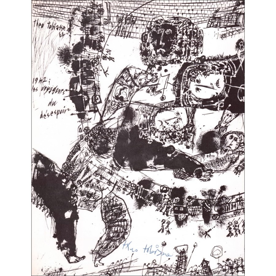 Buy The Travelers of Despair Théo TOBIASSE Lithograph from 1963