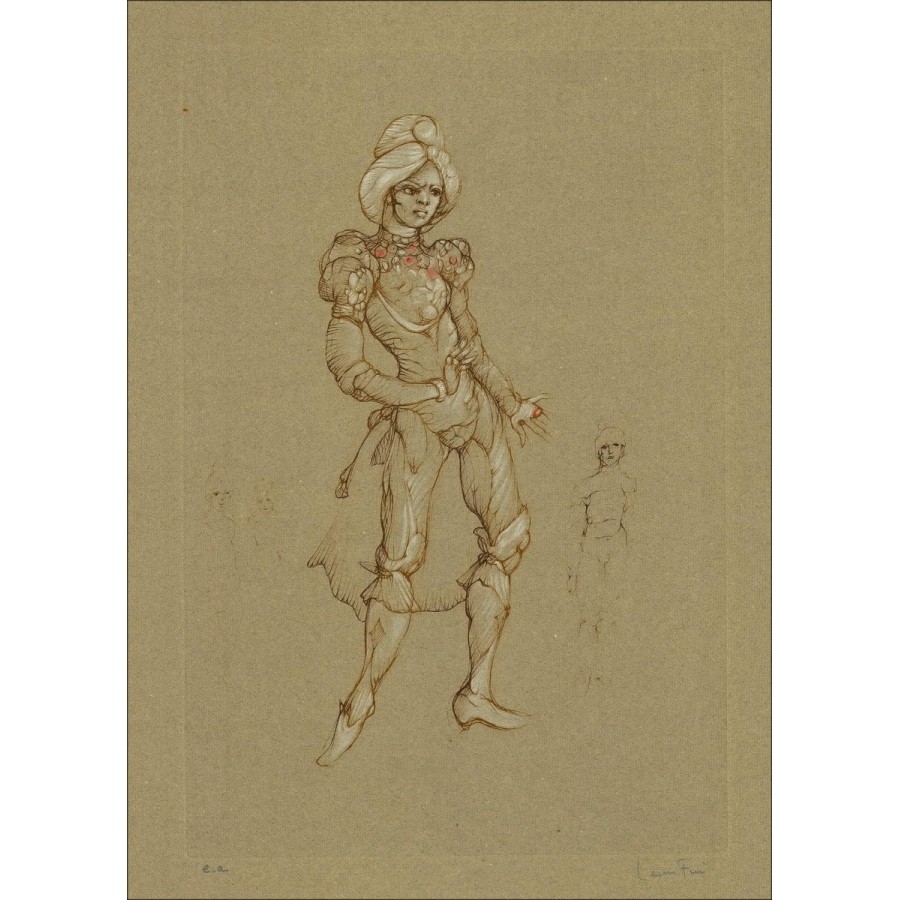 Acquista Donna di incisione originale con il turbante di Leonor finito