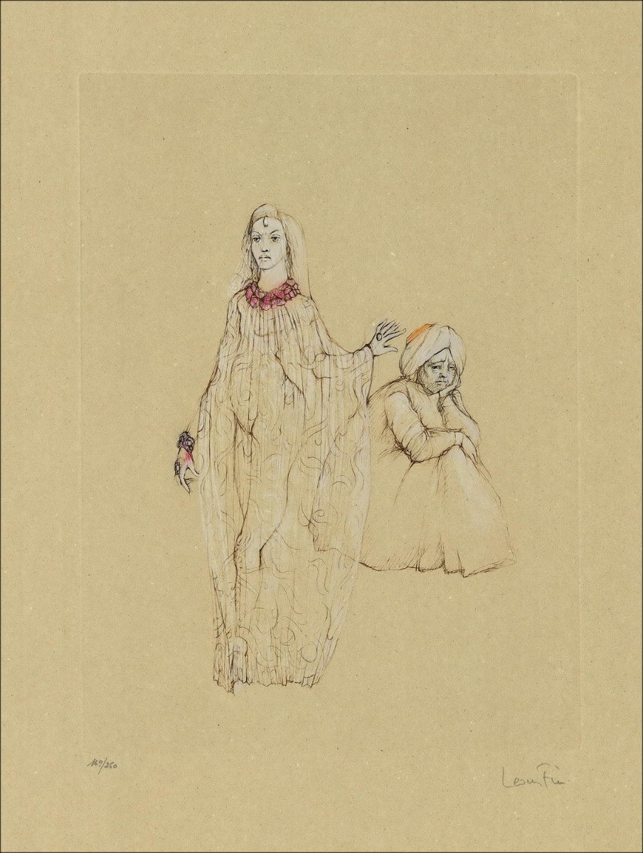 Buy Léonor FINI Two women Original engraving