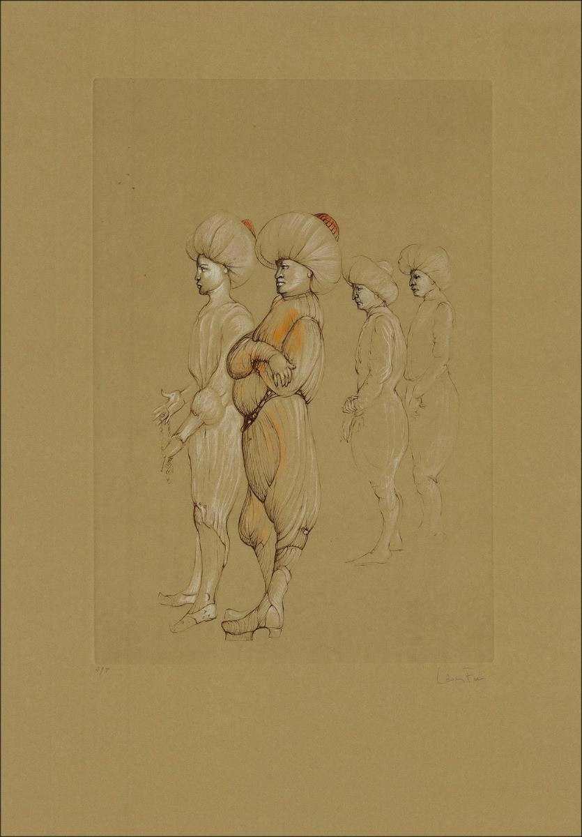 Purchase Léonor FINI Original engraving Characters with turbans