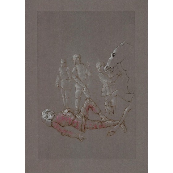Kaufen Sie original Gravur des Cavalière und des Leonor-feinem Pferdes 