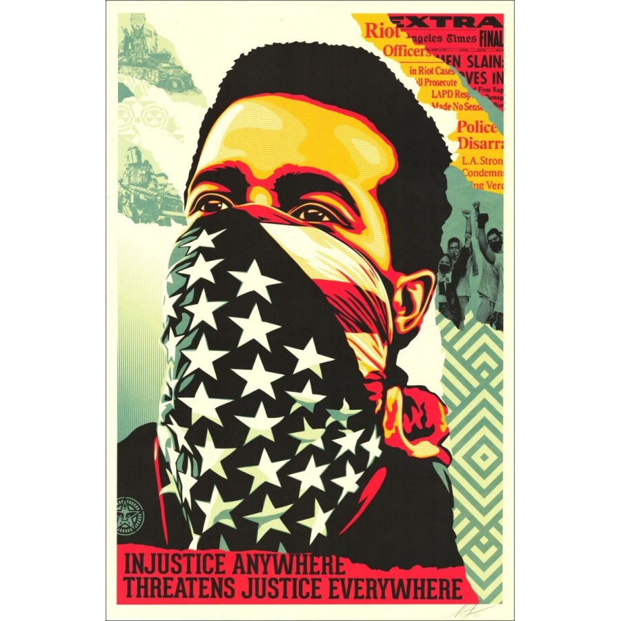 Acquista schermo originale Stampa Shepard Faisy Obey "American Rage"