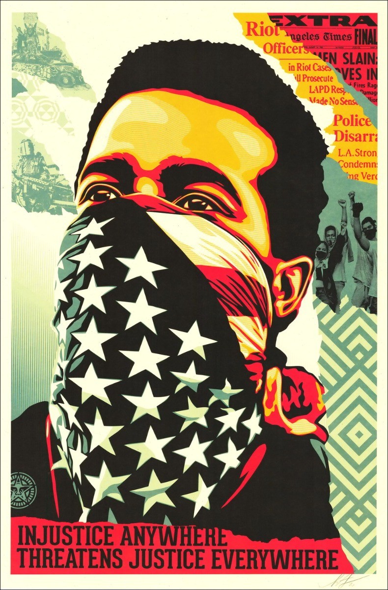 Acquista schermo originale Stampa Shepard Faisy Obey "American Rage"