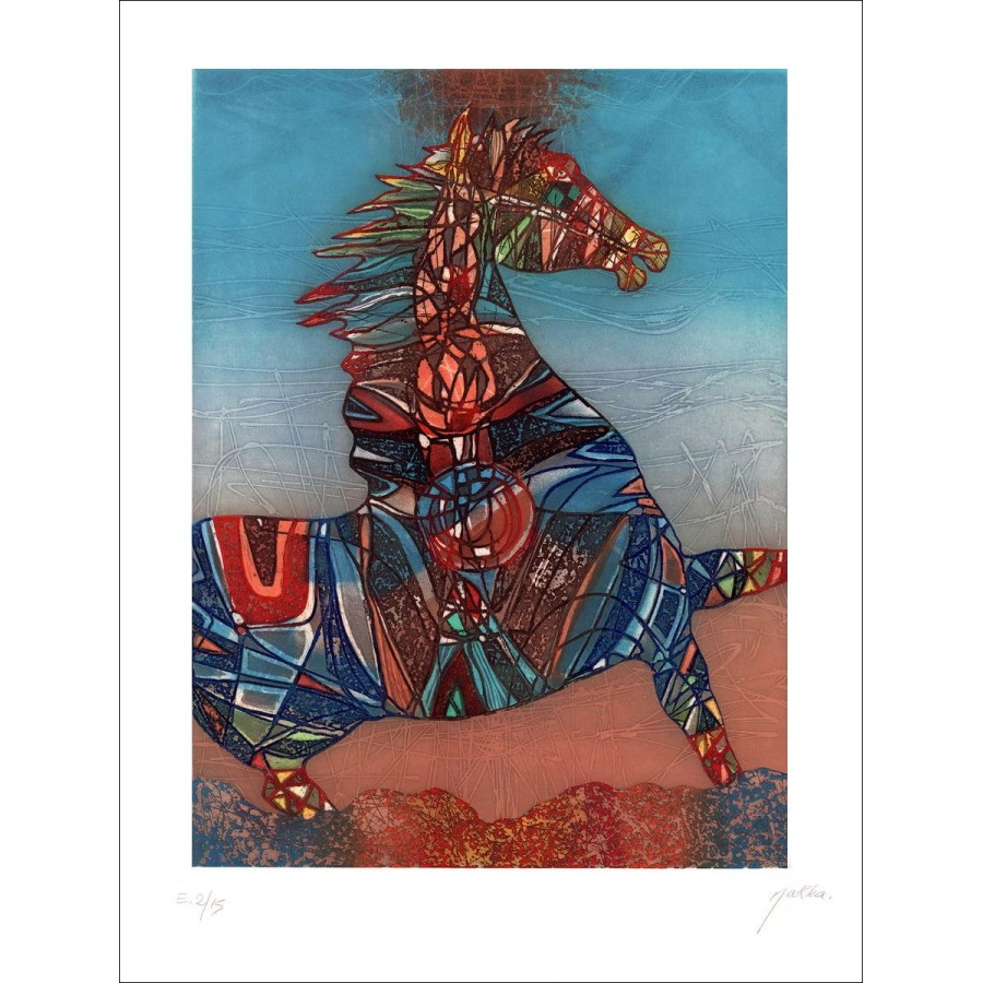 MARKA - Gravure Originale " Le Cheval "
