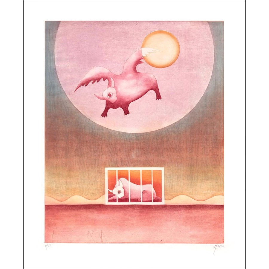 MARKA - Gravure Originale " Le songe "