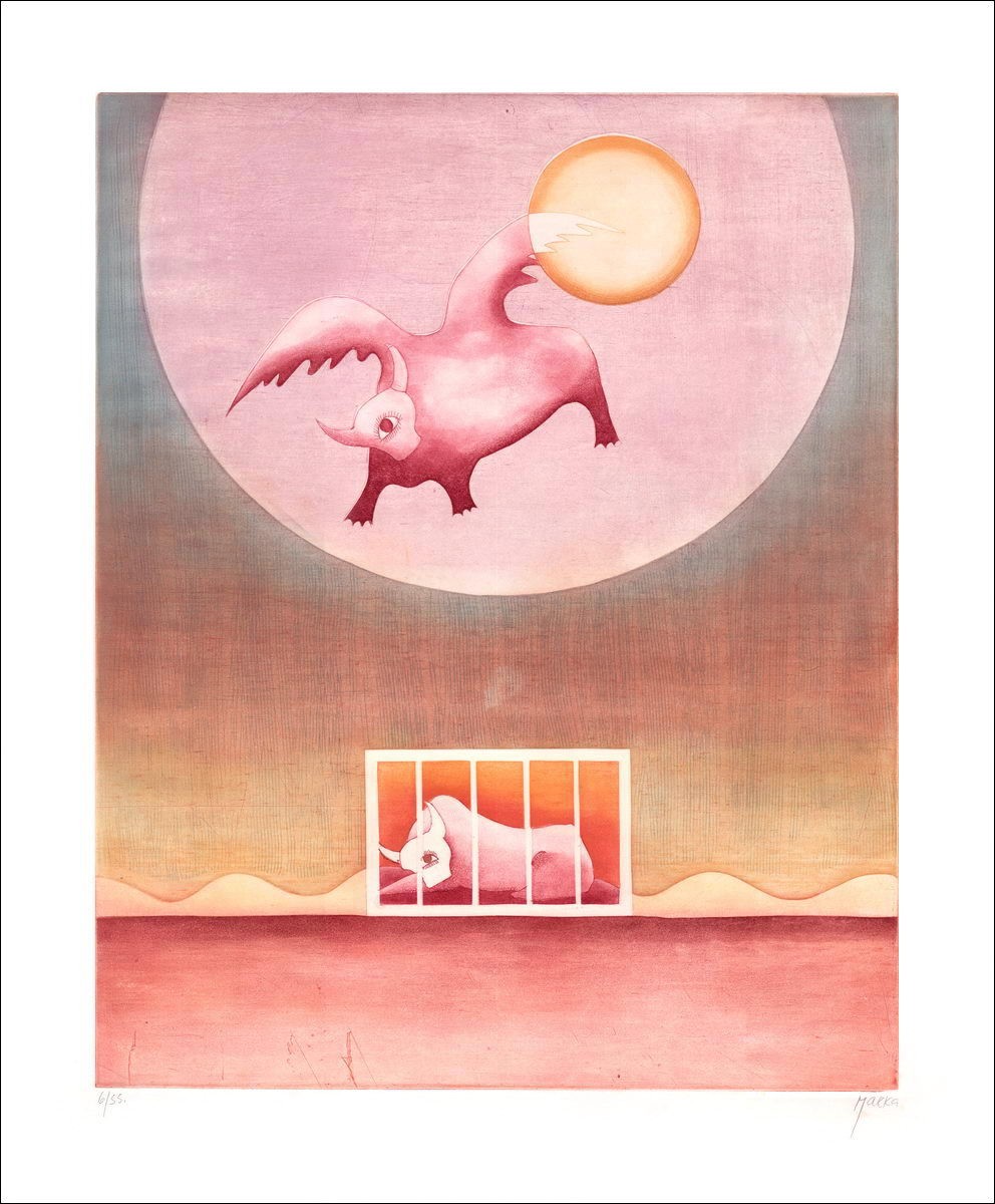 MARKA - Grabado original "El sueño"