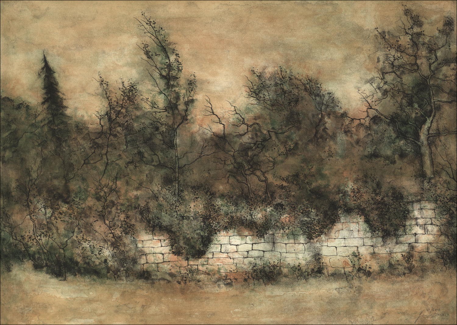Comprar Litografía original Bernard Gantner Paisaje Paisaje