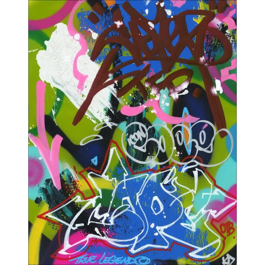 Koop origineel schilderij met acryl op canvas COPE2 - Bronx Legend 02