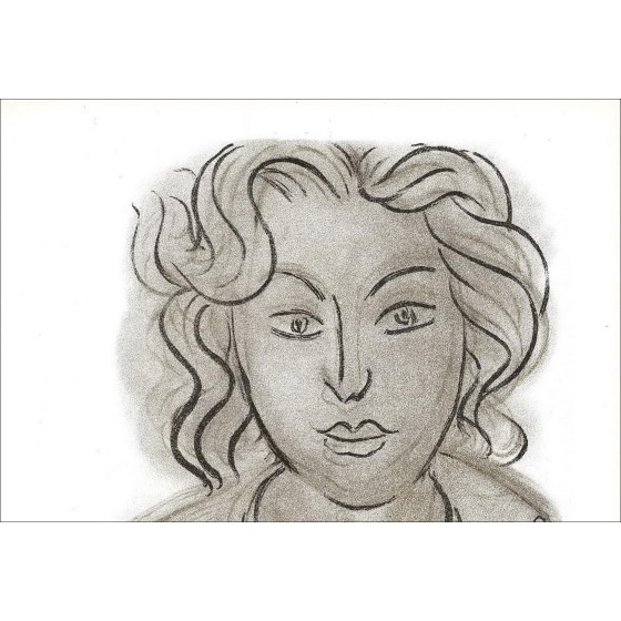 "Porträt der Frau" von Henri Matisse - Lithographie unterzeichnet 1939