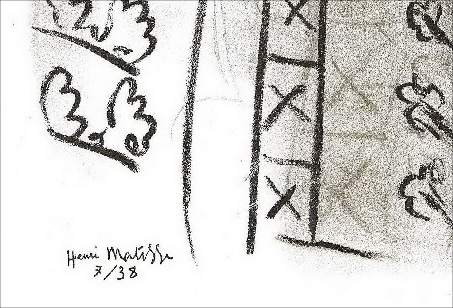 "Portrait de femme" par Henri Matisse - Lithographie Signée 1939
