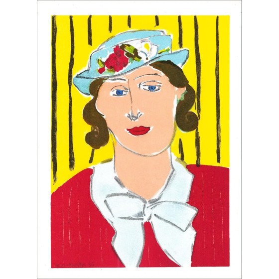"Mujer con sombrero" por Henri Matisse - Litografía firmada 1939
