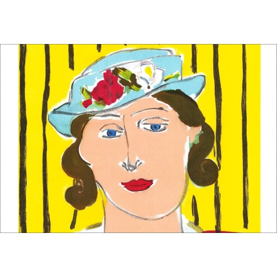 "Vrouw met hoed" door Henri Matisse - Lith 1939 Getekend 1939