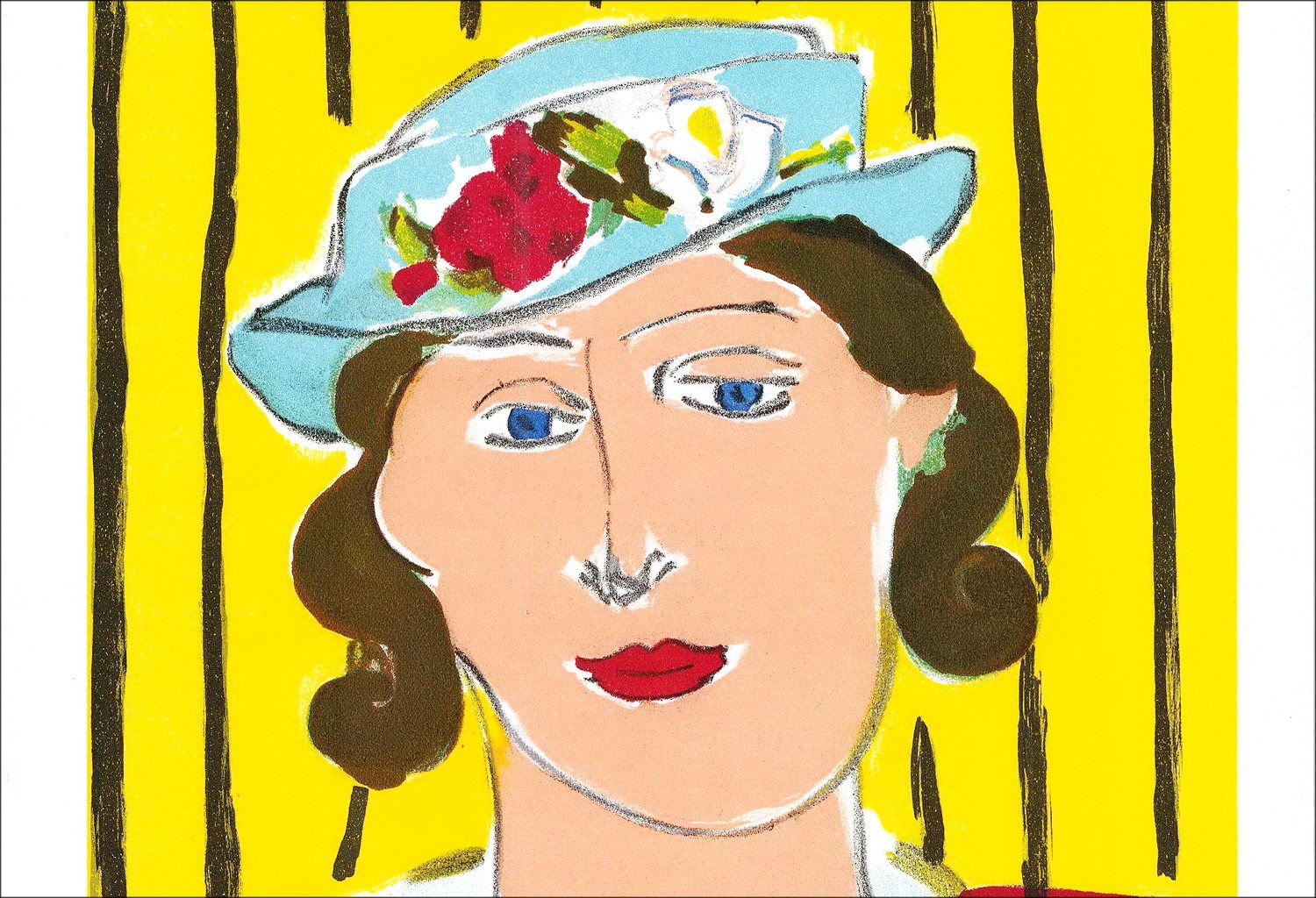 "Woman with hat" by Henri Matisse - Lithography Signed 1939