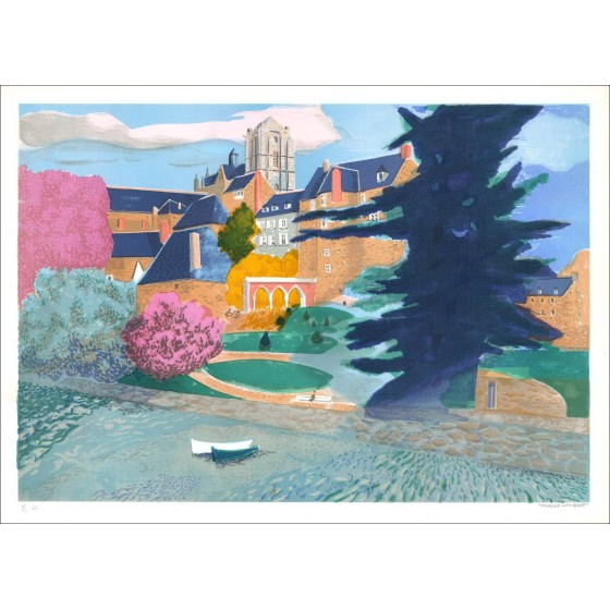Georges Lambert - Litografia originale "Il grande cedro"