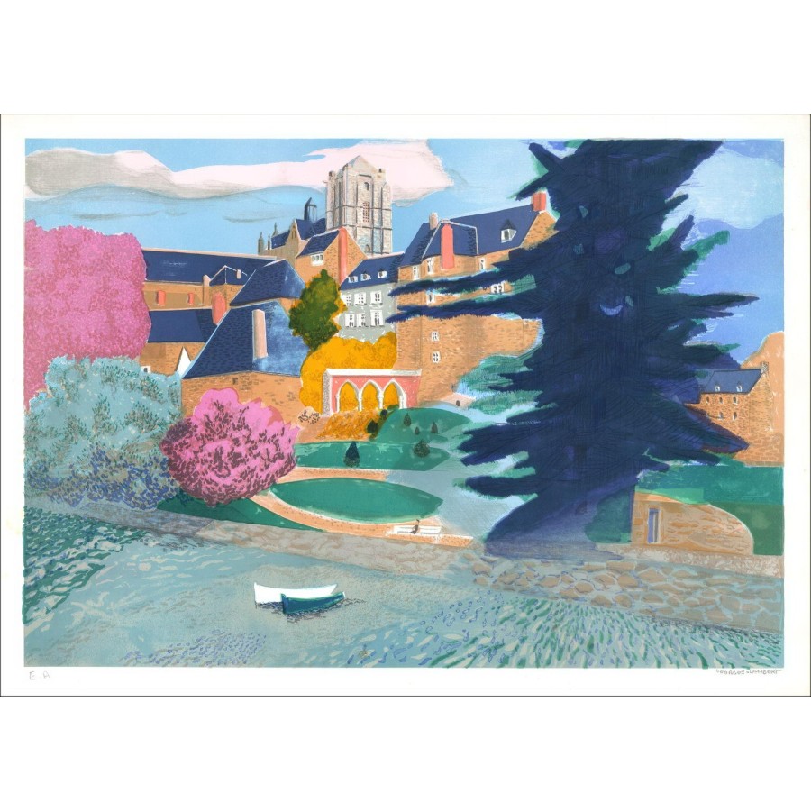 Georges Lambert - Litografia originale "Il grande cedro"
