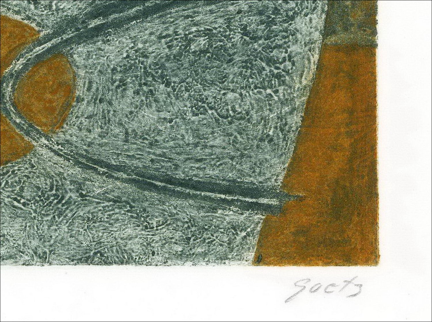 Henri Goetz - Incisione originale "Composizione" 28x38 cm firmata e numerata a matita dall'artista
