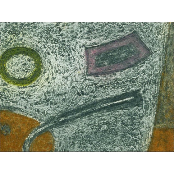 Henri GOETZ - Gravure originale "Composition" 28x38cm signée et numérotée au crayon par l'artiste