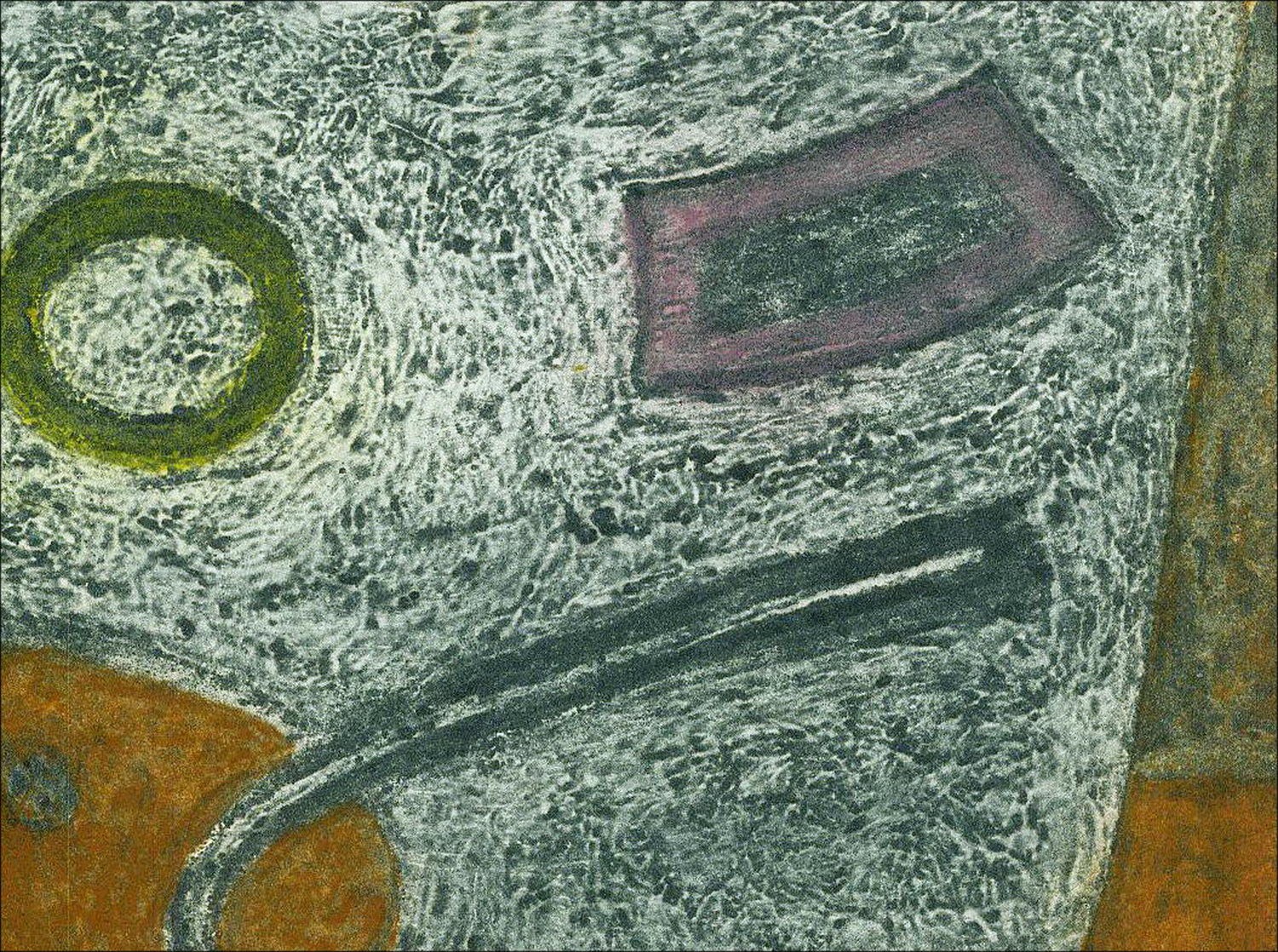 Henri Goetz - Grabado original "Composición" 28x38cm firmado y numerado a lápiz por el artista