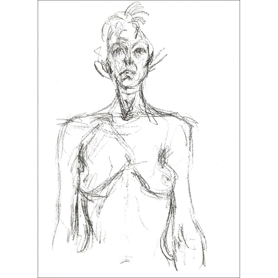 Alberto Giacometti - Lithografie "Naked Woman at Workshop" 38x28cm - 1961 - Originele editie Maeght