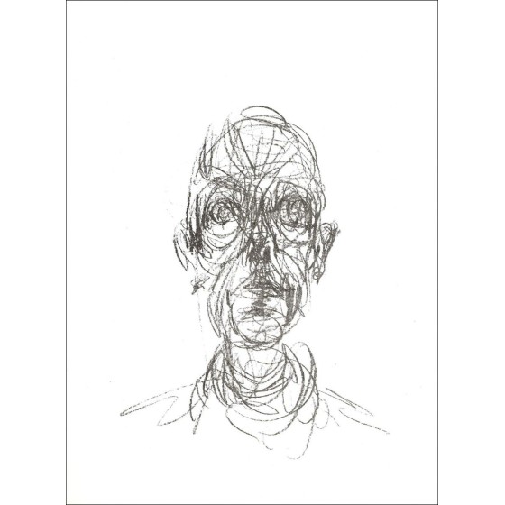 Alberto GIACOMETTI - Litografía "Portrait d'homme 01" 38x28cm - 1961