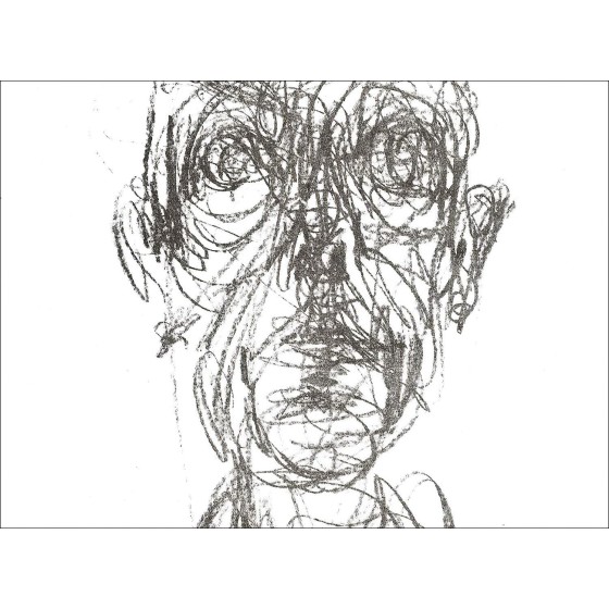 Alberto Giacometti - Lithosche "Portret van de mens 01" 38x28cm - 1961