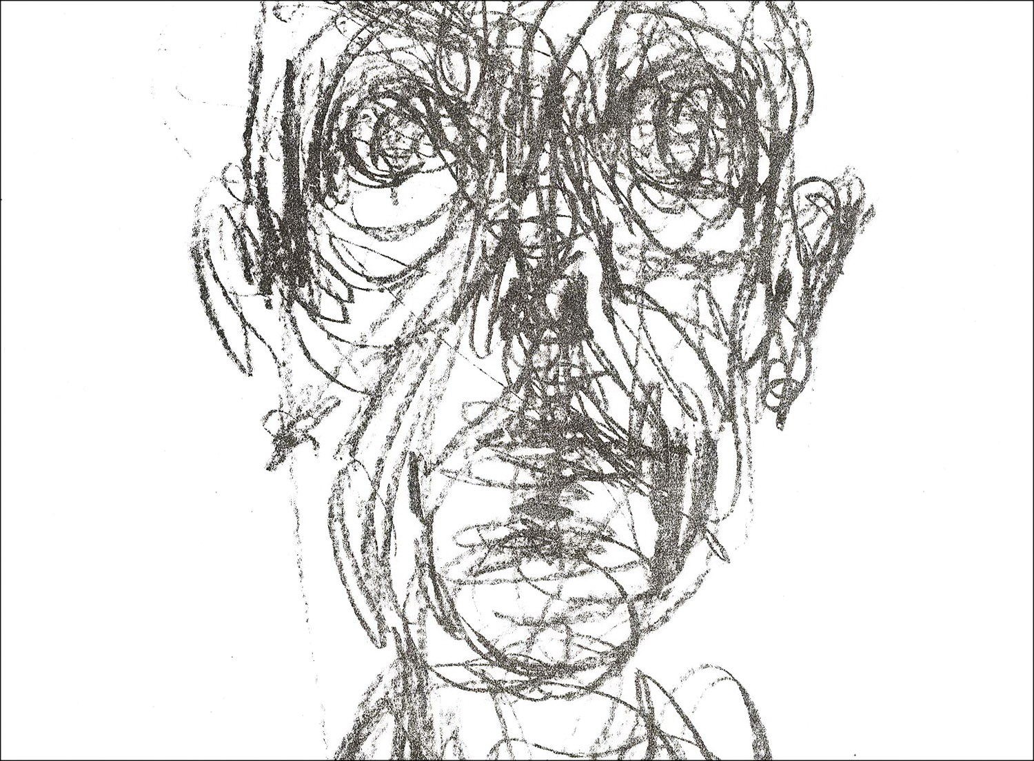 Alberto Giacometti - Lithosche "Portret van de mens 01" 38x28cm - 1961
