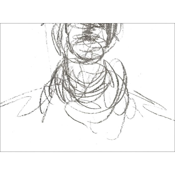 Alberto GIACOMETTI - Lithographie "Portrait d'homme 01" 38x28cm - 1961