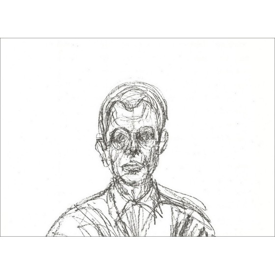 Alberto GIACOMETTI - Lithographie "Portrait d'homme 03" 38x28cm