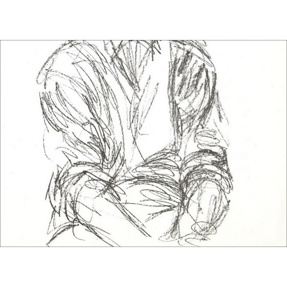 Alberto Giacometti - Litografia "Ritratto di uomo 03" 38x28cm