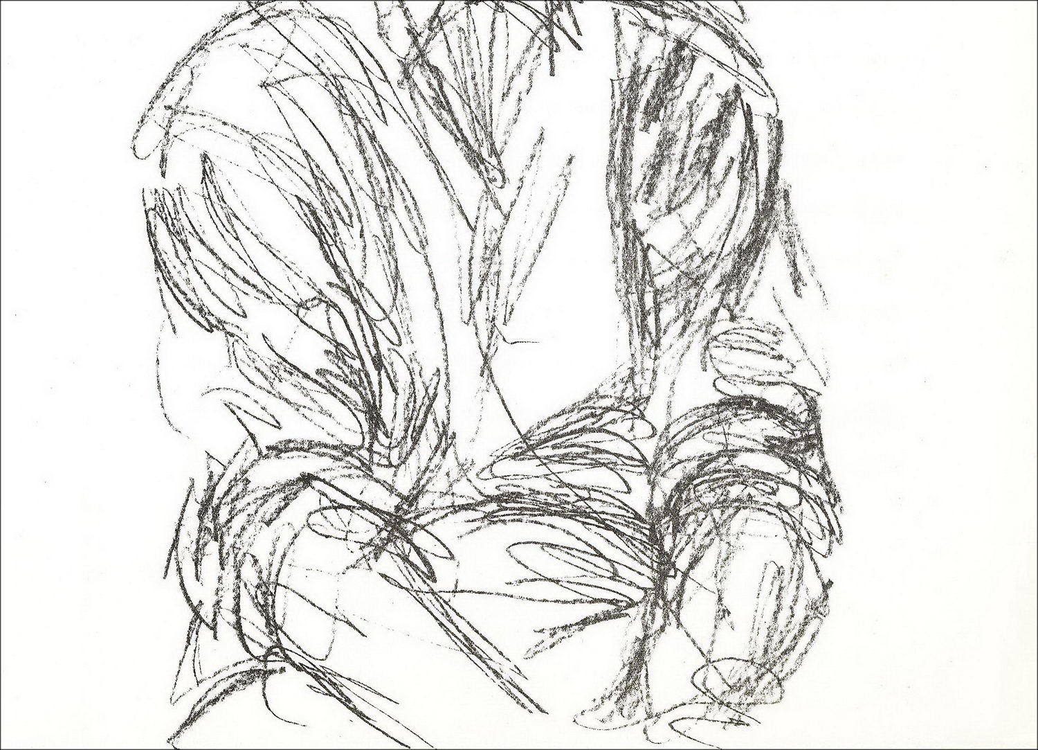 Alberto GIACOMETTI - Litografía "Portrato de hombre 03" 38x28cm