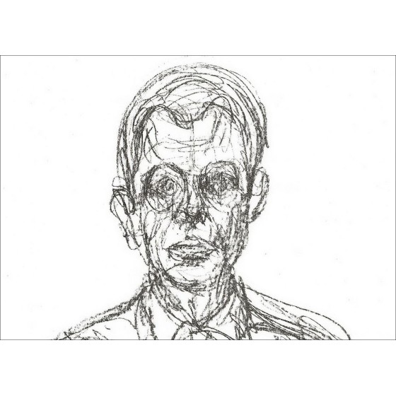 Alberto GIACOMETTI - Lithographie "Portrait d'homme 03" 38x28cm