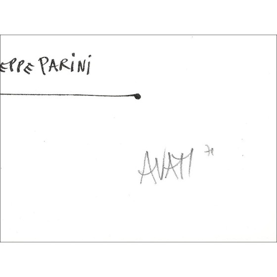 Mario Avati - Incisione originale "Tribute ad Abaye Guiseppe Parini" 35x25 cm firmato e numerato 