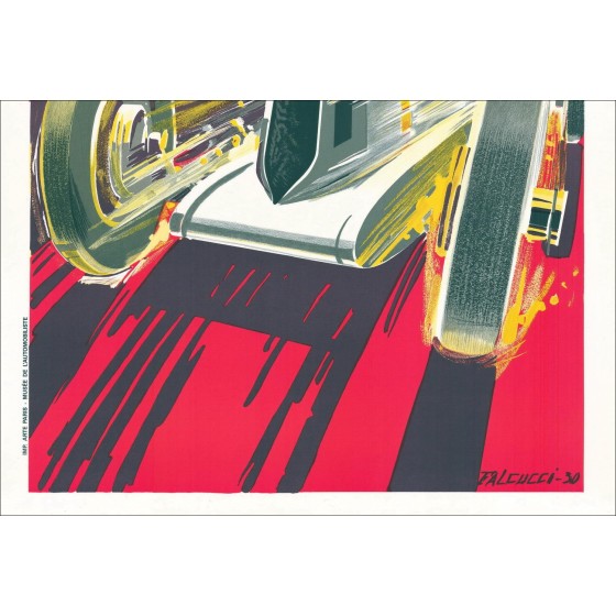 Robert FALCUCCI - Litografía "Grand Prix automóvil de Mónaco 1930" 100x68cm