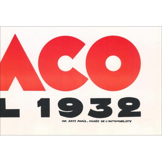 Robert Falcucci - Litografia "Grand Prix Monaco Automobile 1932" 100x68cm