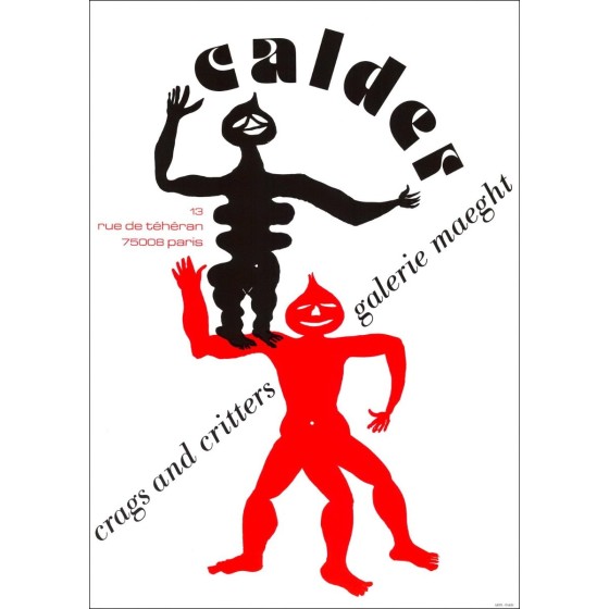"MAEGHT Gallery-Ausstellung" von Alexander Calder 1975 - Lithographie