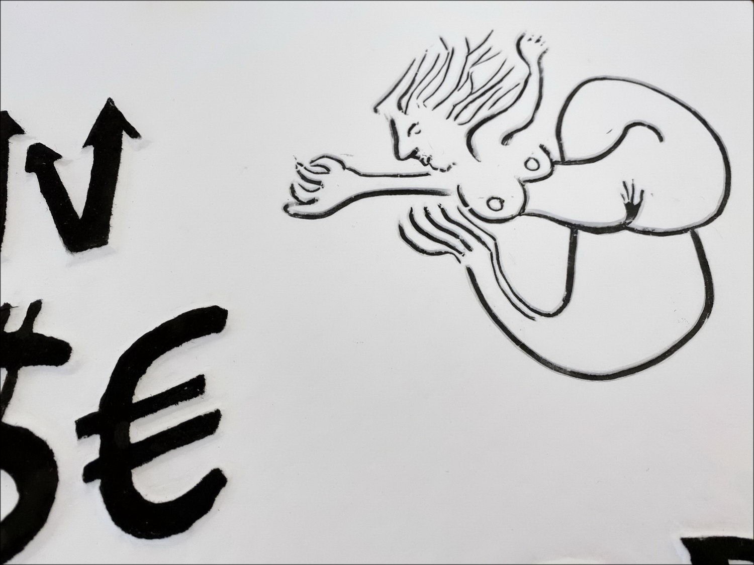 Tutto prende forma di Jacques Villeglé Aquagravure 2020