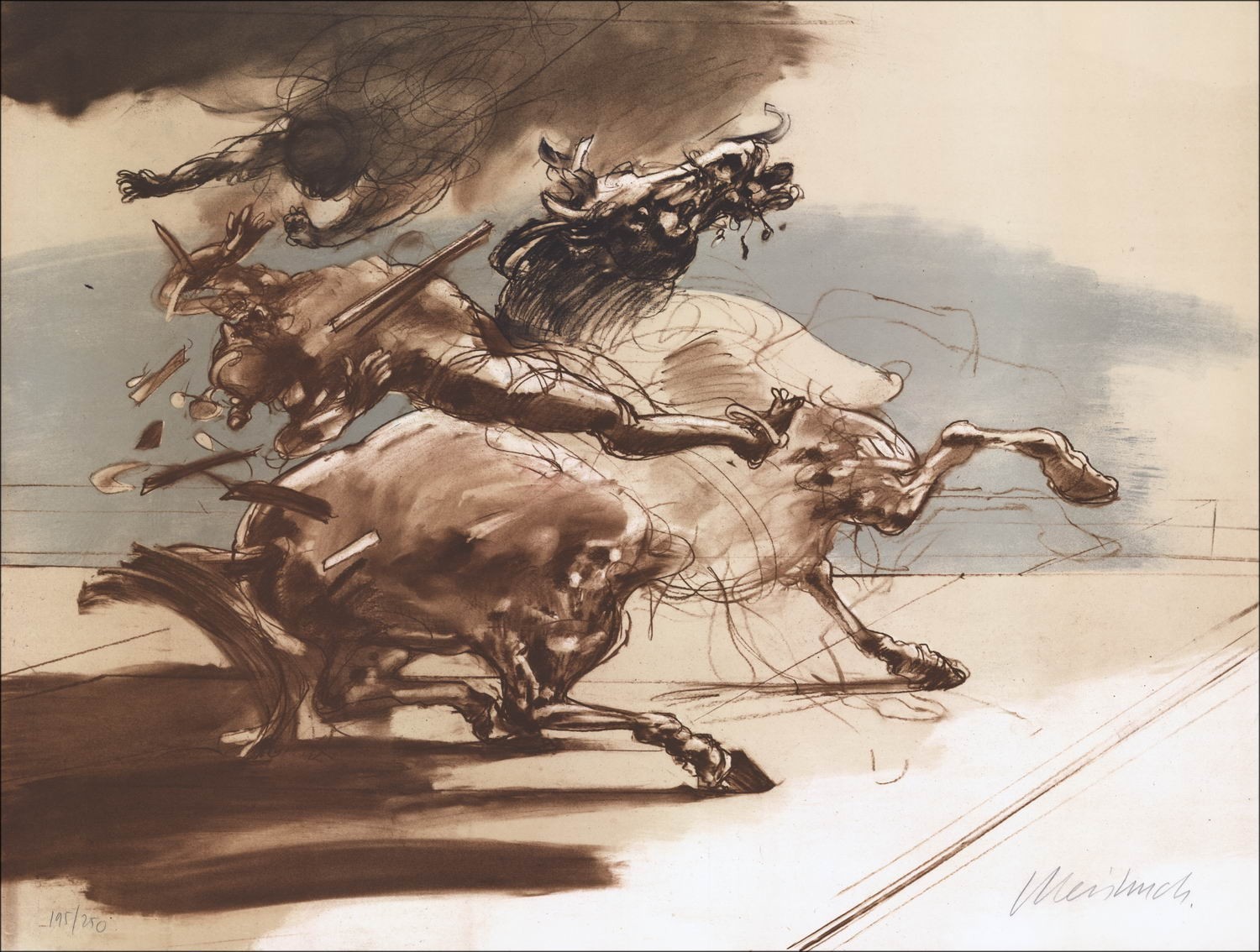 Kaufen Claude Weisbuch Der Fall von Don Quijote Original Lithographie