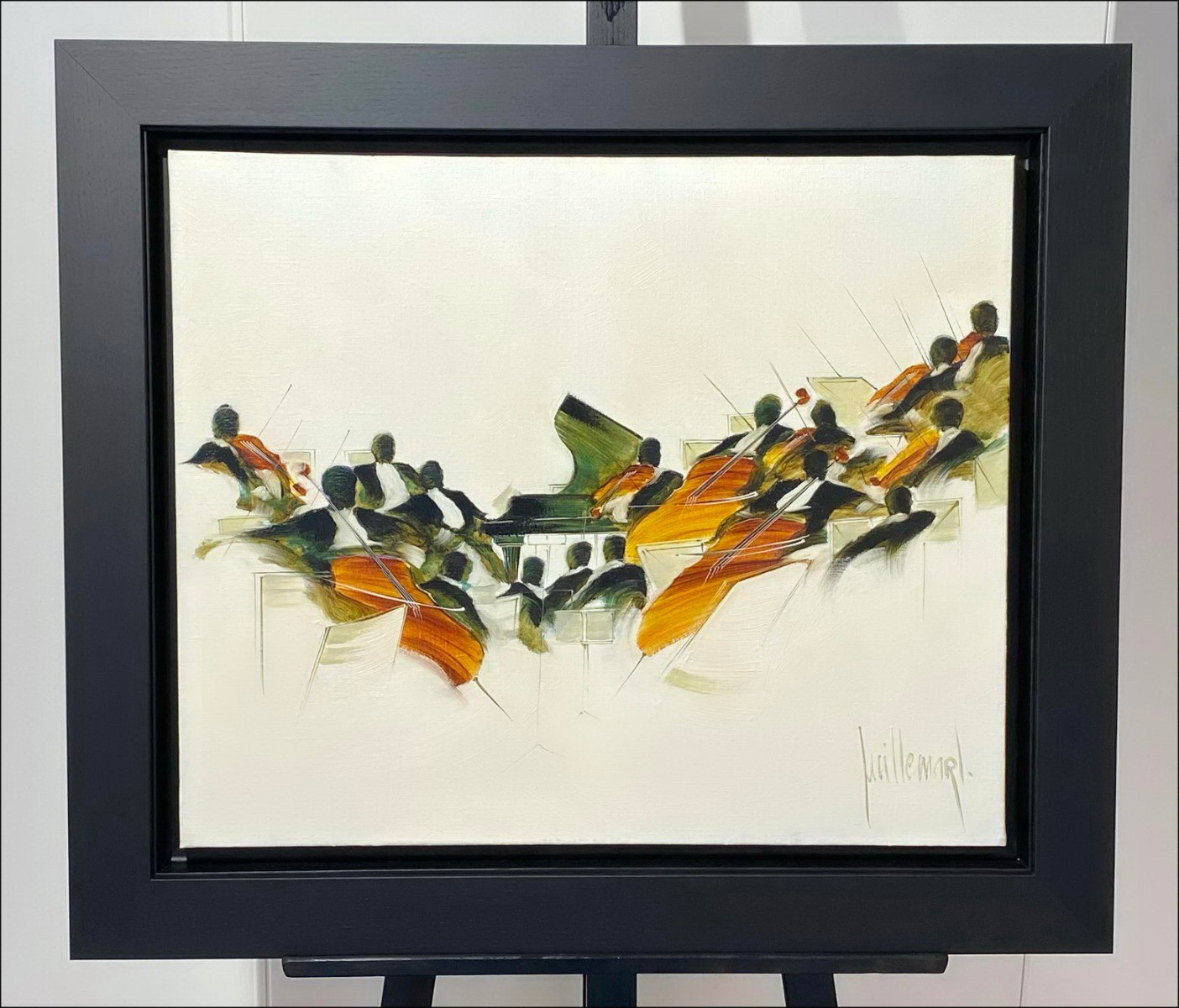 Musiciens, Moderato de Dominique GUILLEMARD Huile sur Toile