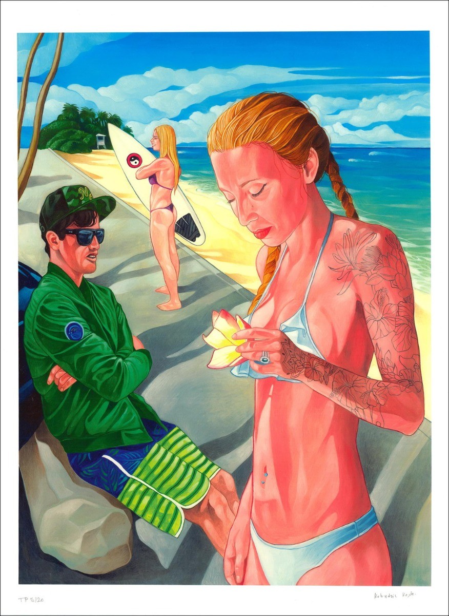 Buy Lithograph Kosta KULUNDZIC - Sunset Beach