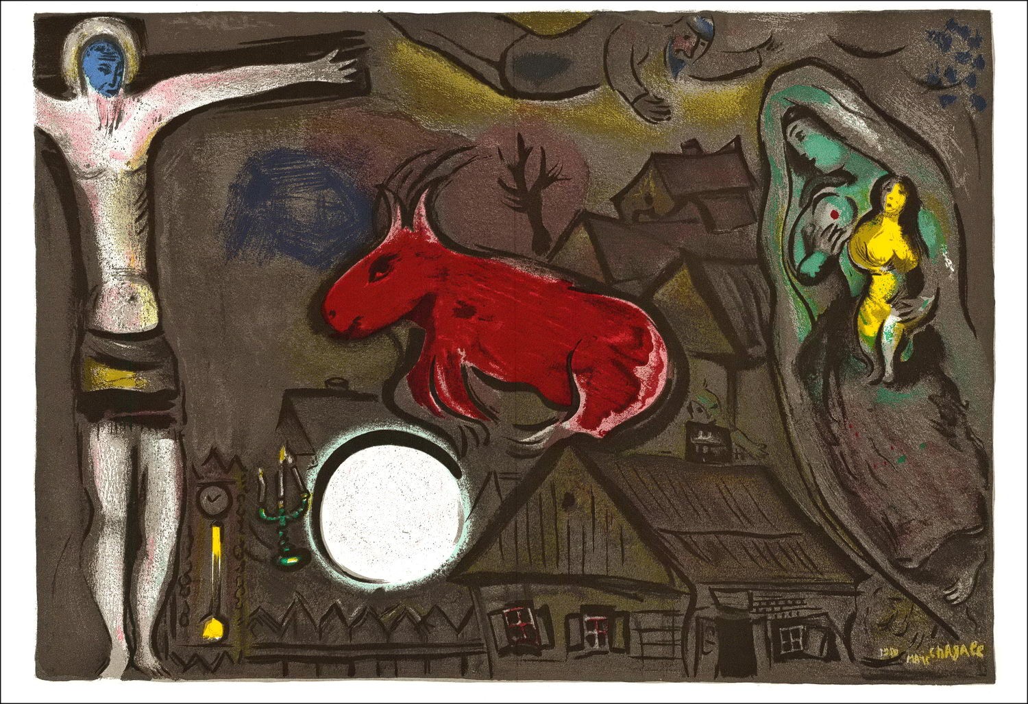 Marc CHAGALL Achat Lithfra_Latn Geboorte - 1950