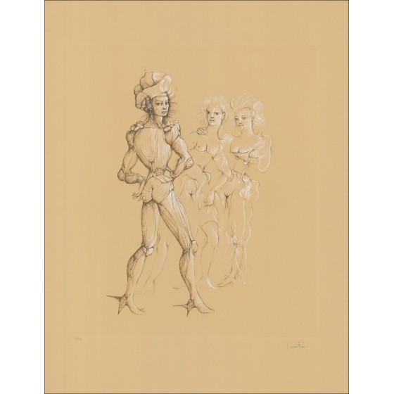 Comprar Grabado original de Léonor FINI Las tres mujeres