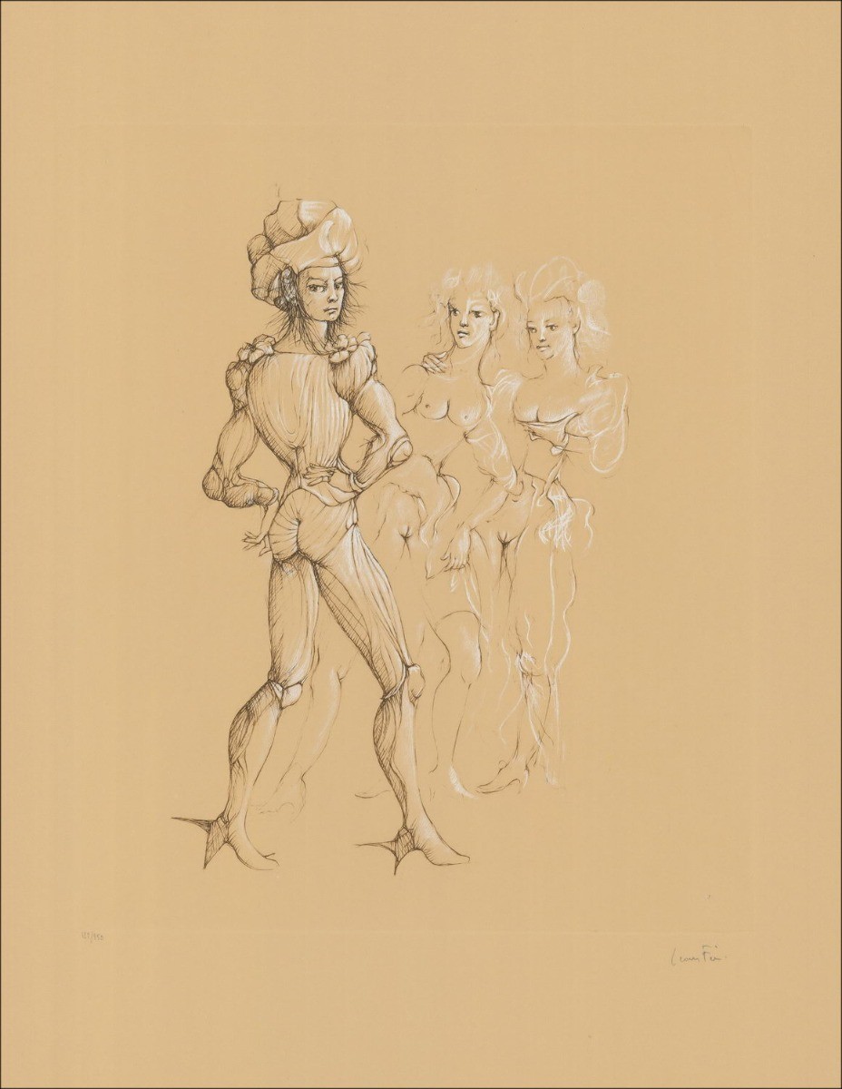 Buy Original engraving by Léonor FINI The three women