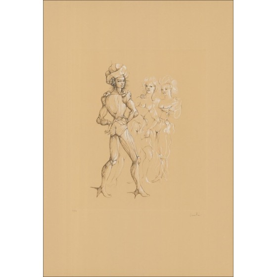 Acheter Gravure originale de Léonor FINI Les trois femmes