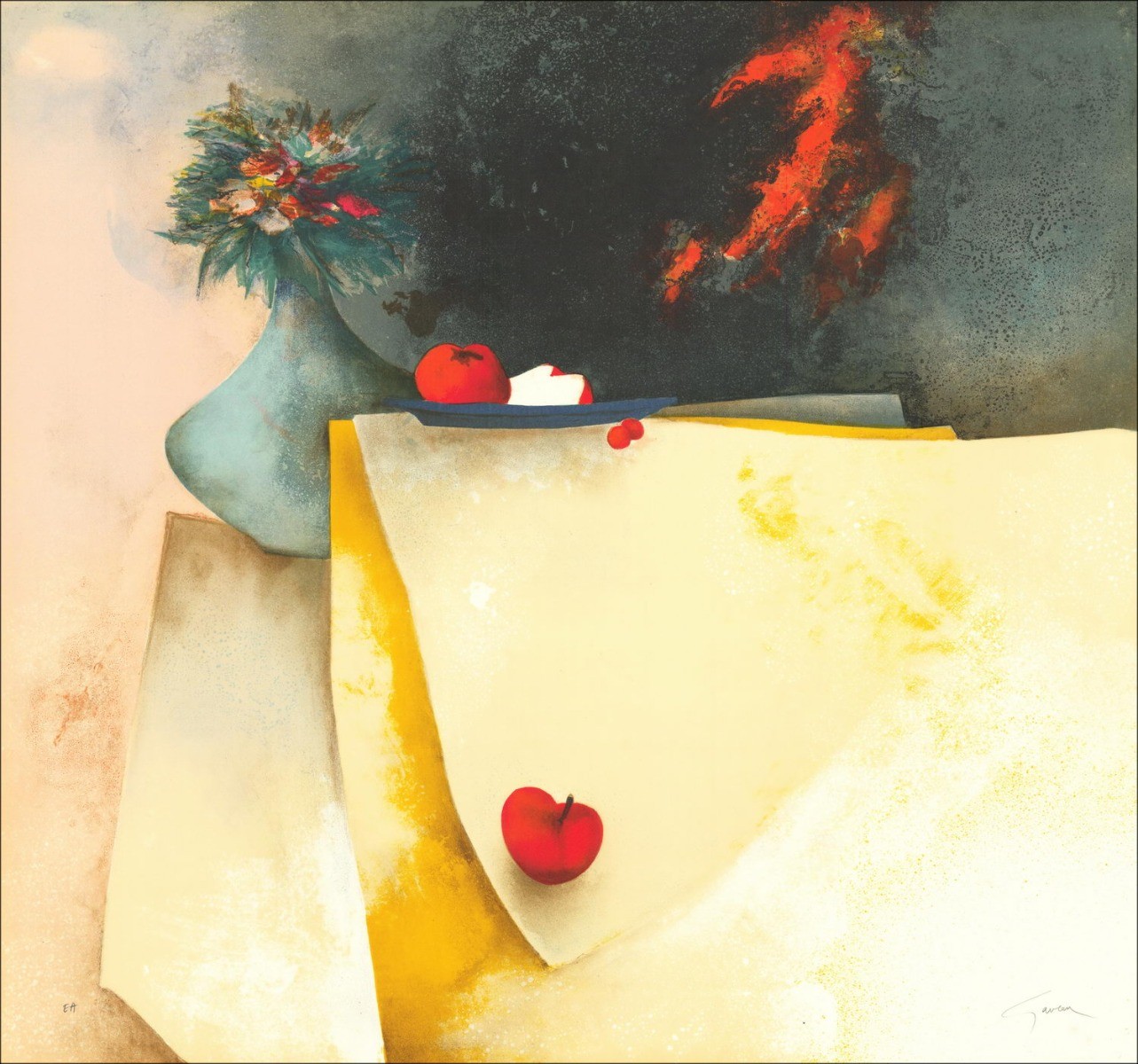Buy Claude Gaveau Original Lithograph Farty Nature with Apples